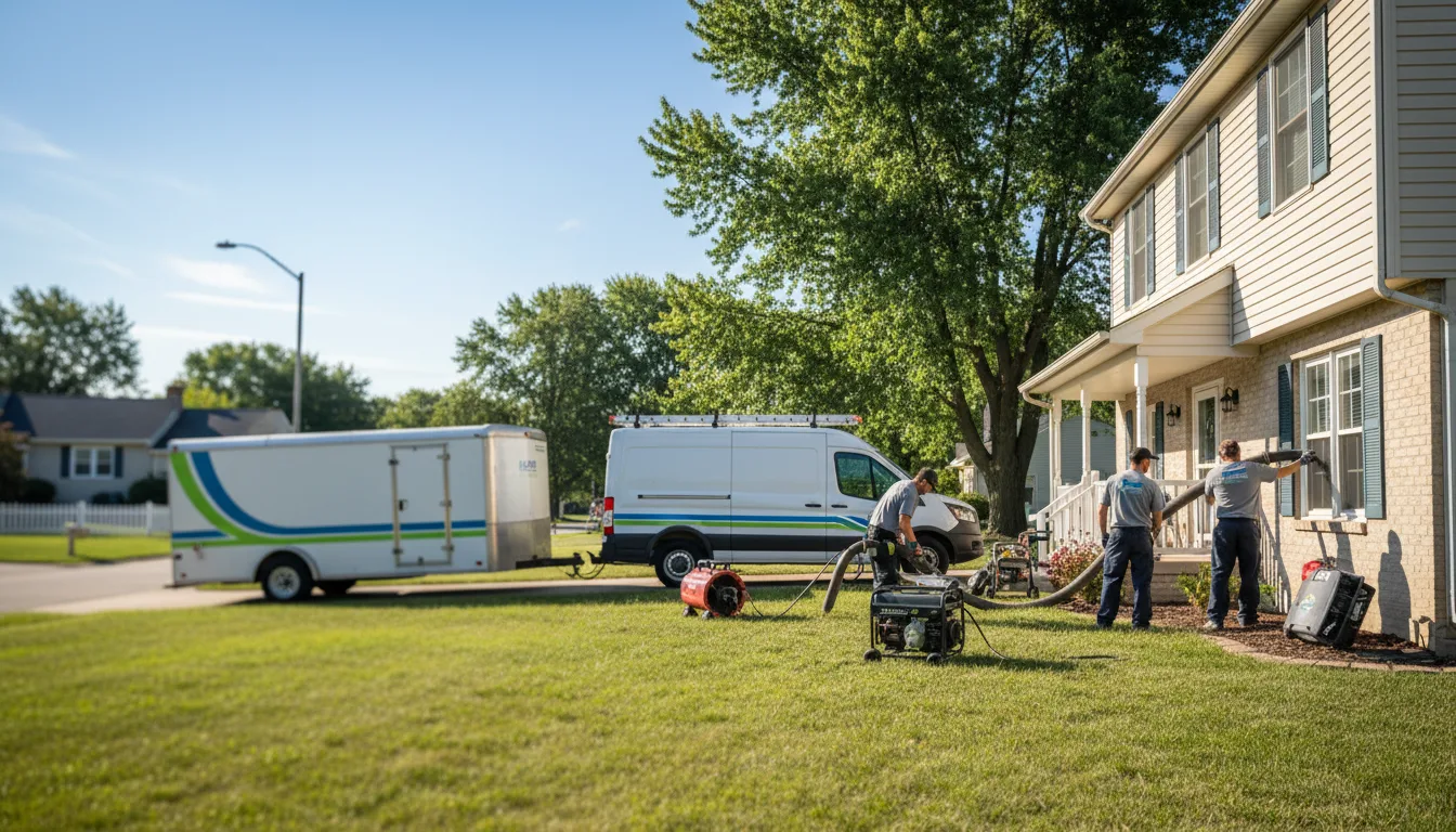 Flooded Basement Restoration And Cleanup With Repair in Morrisville, MO near me